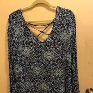 Blue Pattern Dress!